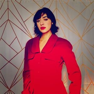 Chanel soft and sweet red pea coat